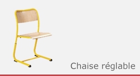chaise réglable pour maternelle
