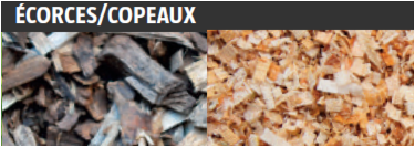 Ecorces/copeaux Ecorces/copeaux