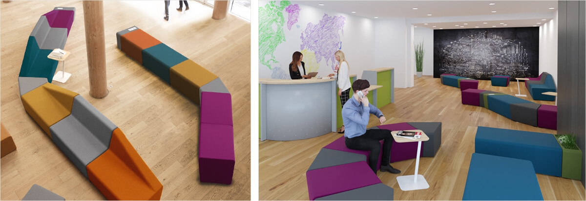 Un espace pour patienter, à l’entrée d’une collectivité