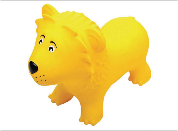 balle rebondissante en forme de lion