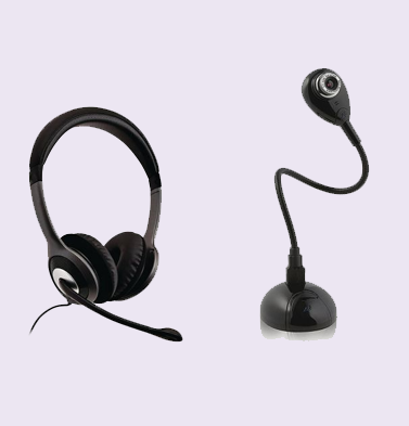 Pack : Micro casque Deluxe HU521-2EP V7 + Webcam flexible HD HUE Pack : Micro casque Deluxe HU521-2EP V7 + Webcam flexible HD HUE
