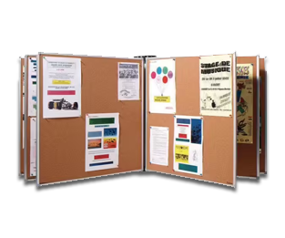 Panneaux d'affichage liège sur console