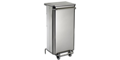 Poubelle agroalimentaire mobile à pédale - 110 L