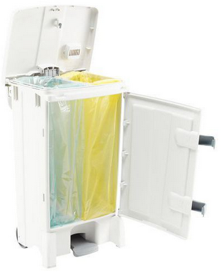 Poubelles agroalimentaire à ouverture centrale