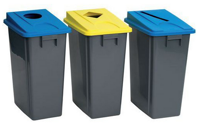 Poubelle et couvercle tri sélectif Poubelle et couvercle tri sélectif