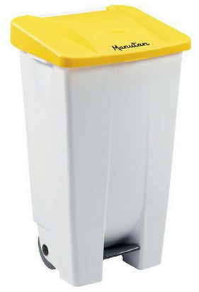 Poubelle mobile à pédale Ergonomique Tri sélectif