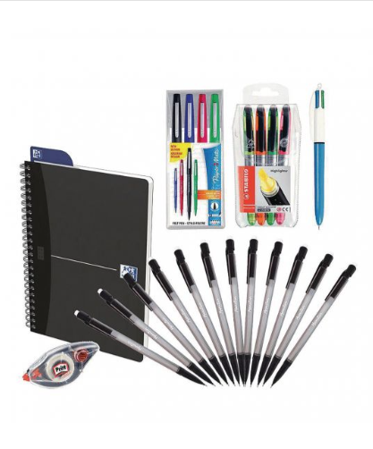Des stylos, crayons et marqueurs effaçables