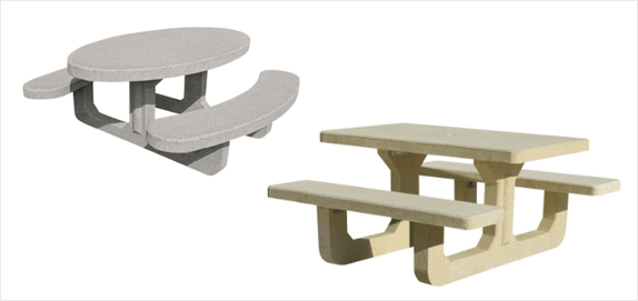 TABLES-BANCS BÉTON