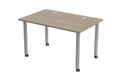 Table de réunion Tubo à roulettes 120 x 80 cm Table de réunion Tubo à roulettes 120 x 80 cm