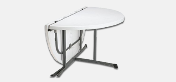 Table pliante Lifetime 122 x 60 cm - 4 personnes - 4 pieds