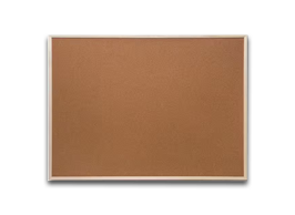 Tableau d´affichage en bois fond liege