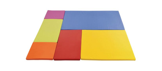 Kit de 6 tapis Basics multicolores Kit de 6 tapis Basics multicolores