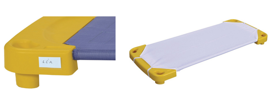 Lot 18 couchettes + 18 draps + portes étiquettes