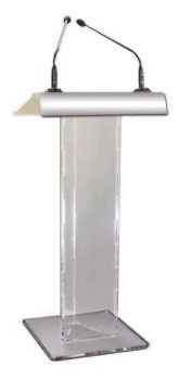 Pupitre design Bellano 2 micros + câble XLR M/F 15m Pupitre design Bellano 2 micros + câble XLR M/F 15m