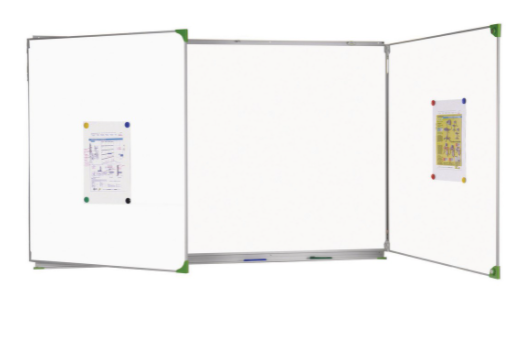 Tableau triptyque cadre aluminium anodisé avec kit d'entretien